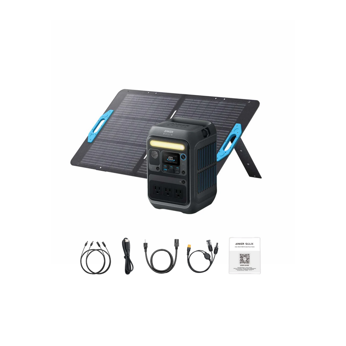 Anker SOLIX C300X Portable Power Station + 100W Solar Panel Inclusions