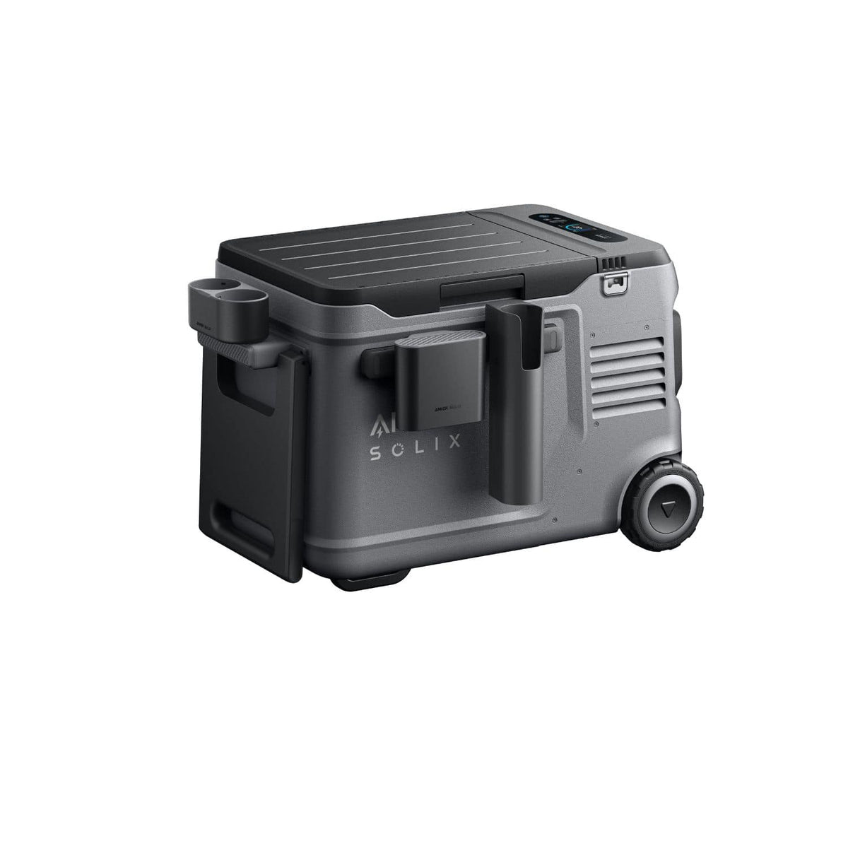 Anker SOLIX EverFrost 2 Road Trip Kit attached to Anker SOLIX EverFrost 2 Electric Cooler 40L