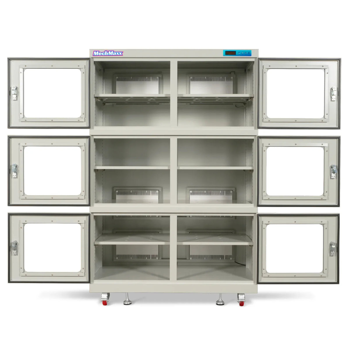 MechMaxx EDC1430CW-6 Desiccator Cabinet 1430L ESD Electronic Dry Cabinet 1-10% RH Ultra-Low Humidity Storage White New