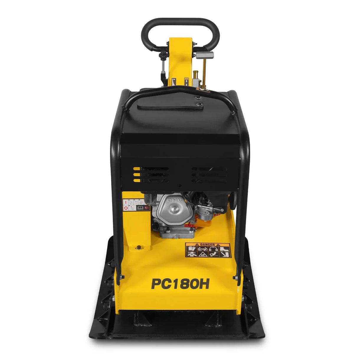 MechMaxx PC180H Plate Compactor Honda GX270 Reversible Wheel Kit Extension Plates 6750 lb Centrifugal Force New