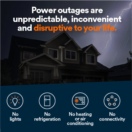 Generac 7258 14kW Standby Generator Propane Natural Gas 1 Phase 240V with Cellular Connectivity