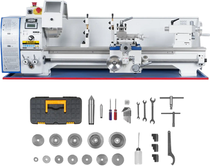 MechMaxx 1030V Metal Lathe 10 x 30" Benchtop Variable Speed High Precision Brushless Motor 1.5 HP 0-2000 RPM 1.5" Spindle Bore New