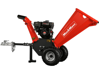 MechMaxx GS650 Wood Chipper 4" DUCAR 212cc 7HP Gas Engine Powered with Towbar New