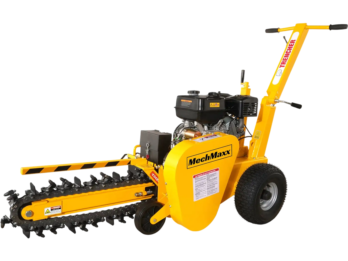MechMaxx TCR1500 Mini Trencher 15HP 420cc Electric Start Powered 24" Ditching Trencher New
