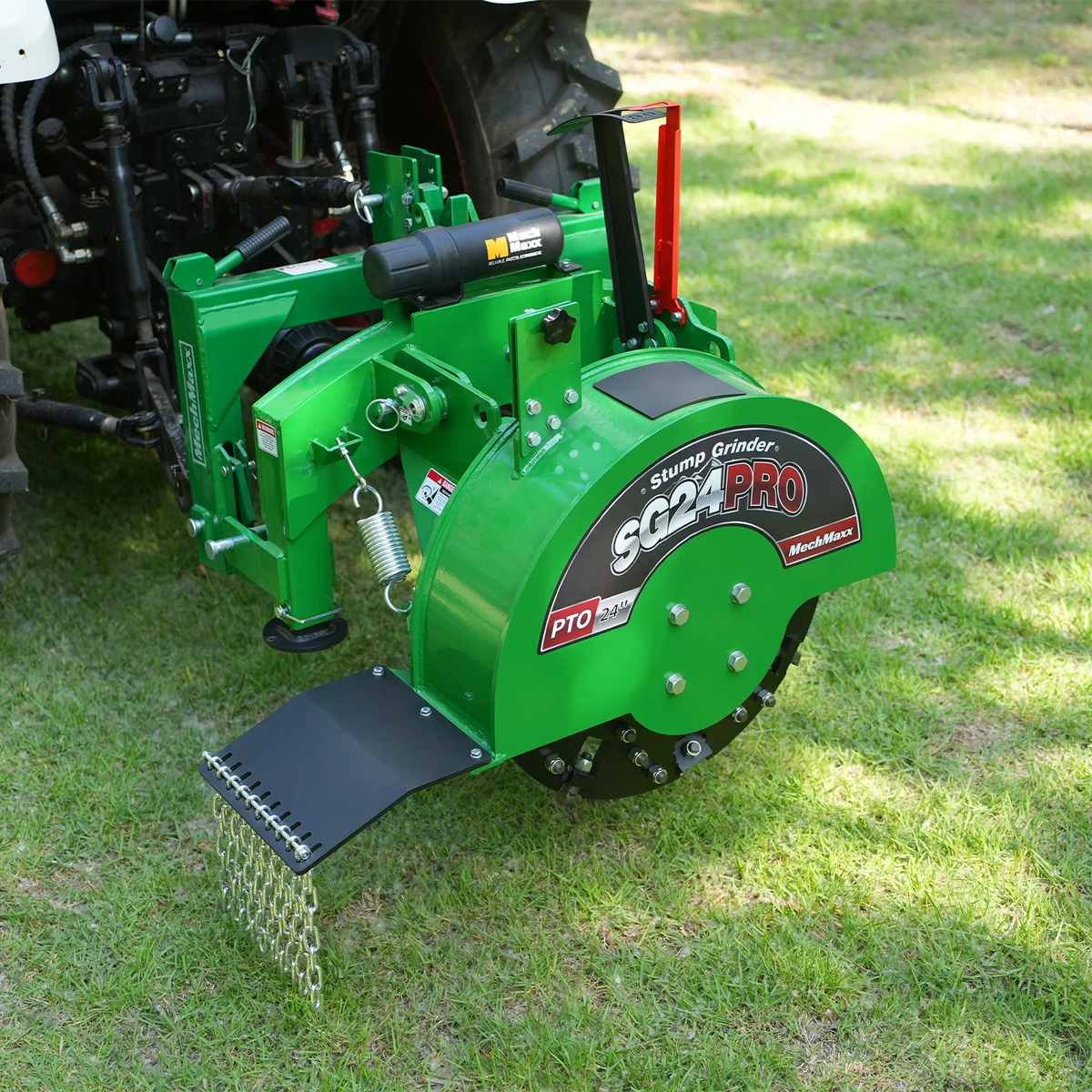 MechMaxx SG24PRO Stump Grinder 3-Point PTO 34 Carbide Teeth for 15-45HP Tractor New