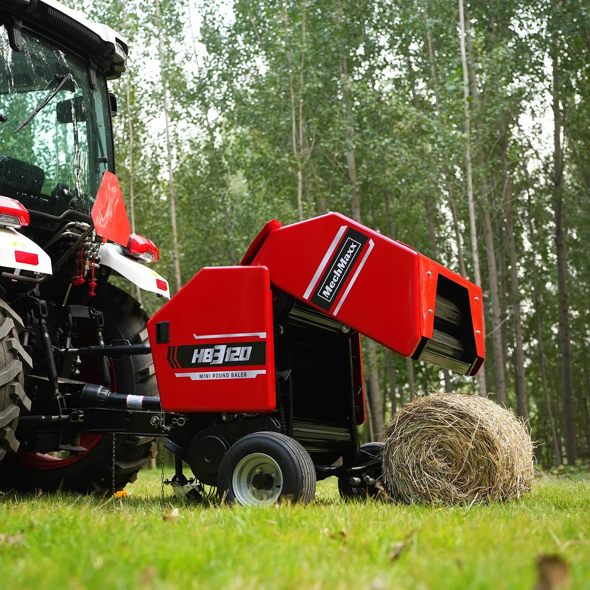 MechMaxx HB3120, HT100, DM6 Hay Equipment Bundle Hay Baler Hay Rake Tedder Disc Mower New