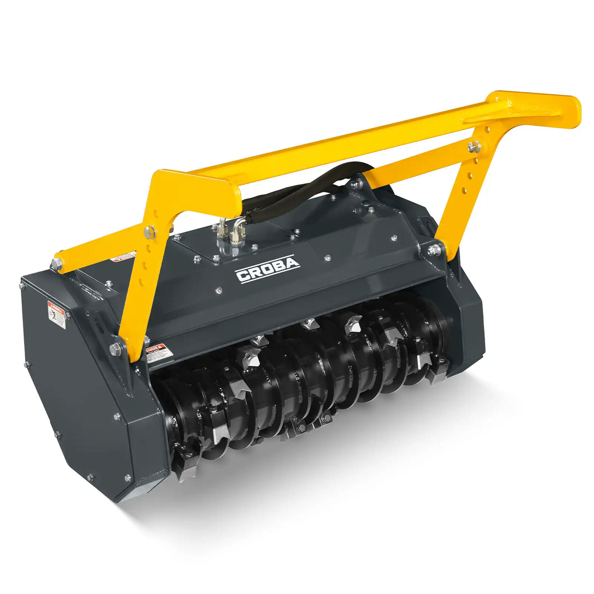 MechMaxx MCH37 Skid Steer Mulcher 37" Mini Drum Forestry Brush Mulcher Attachment 11 to 16 GPM New