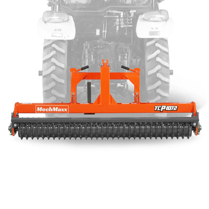 MechMaxx TCP1072 Cultipacker 72" 32 Ductile Iron Wheels Scraper Bar Category 1 and 2 3 Point Hitch Tractor Attachment New