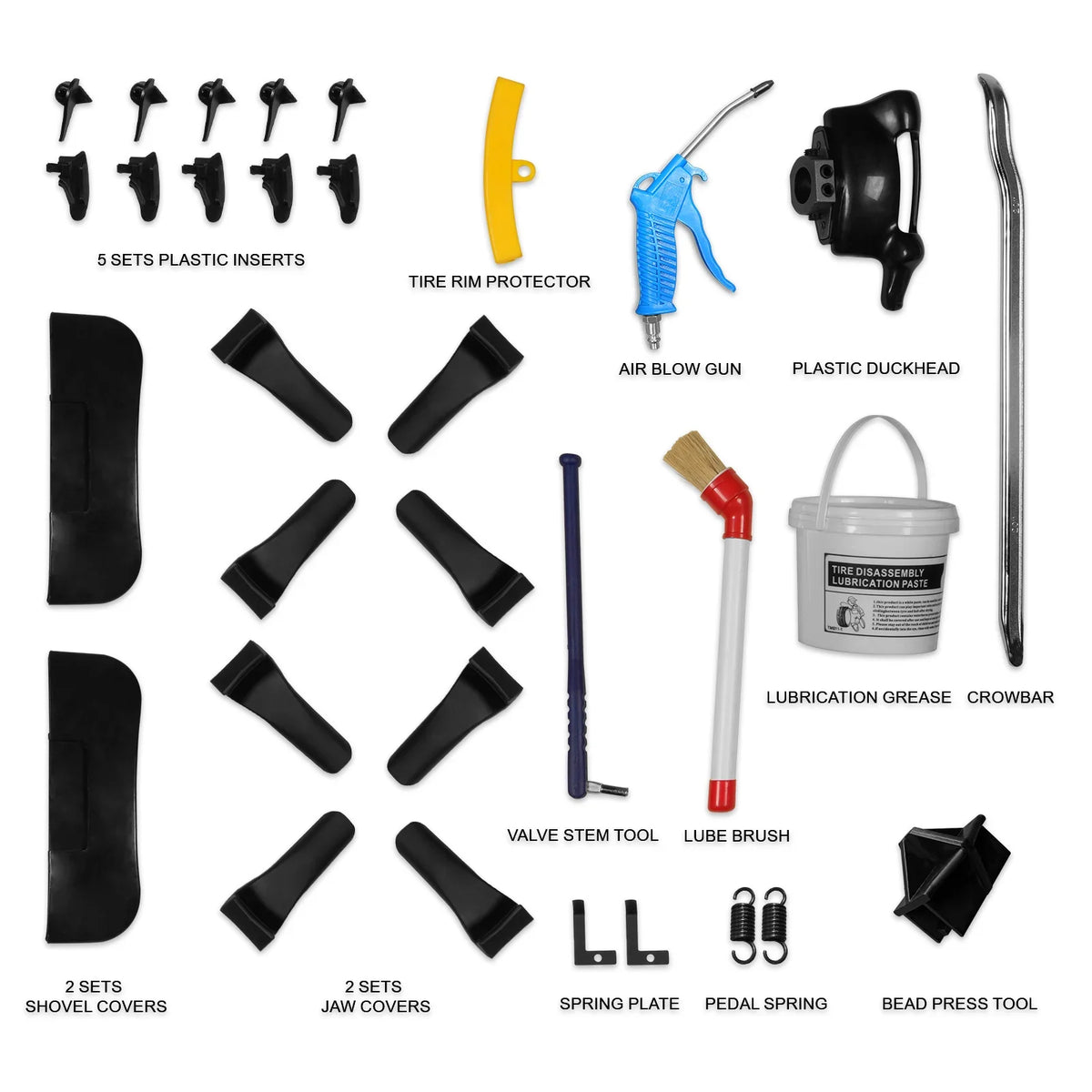 MechMaxx TC9662+WB855 Tire Changer 24" Rim Double Assist Arms Wheel Balancer Bundle New