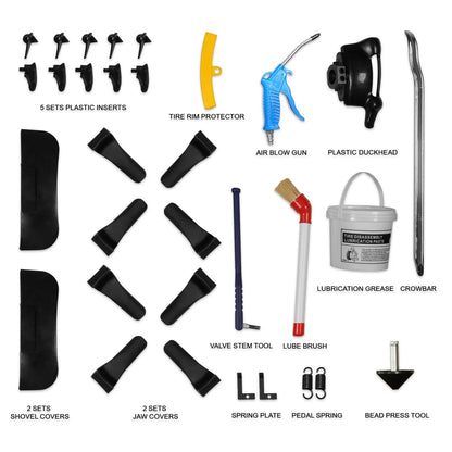 MechMaxx TC9661+WB855 Tire Changer 24" Rim Assist Arm Wheel Balancer Bundle New