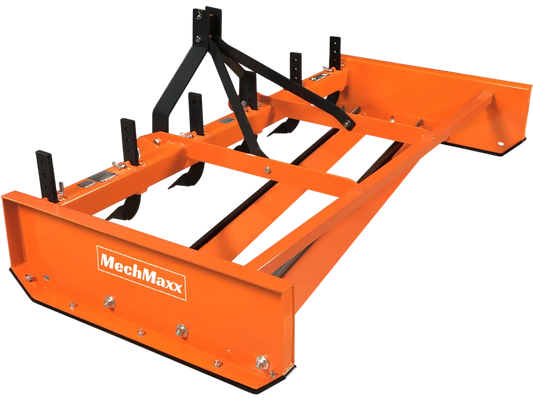 MechMaxx LP84 Land Leveler 84" Heavy Duty Land Plane Scraper Grader with Shanks 3 Point Hitch New