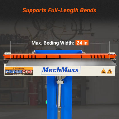 MechMaxx 1250e Magnetic Pan and Box Brakes 24" Industrial Heavy Duty Sheet Metal Brake 20 Gauge Capacity New