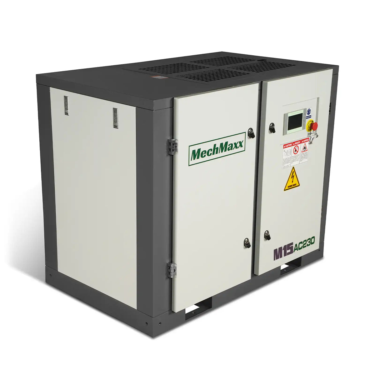 MechMaxx M15AC230 Air Compressor 15HP Rotary Screw 45 CFM 116 PSI 230V 3-Phase Industrial-Grade New