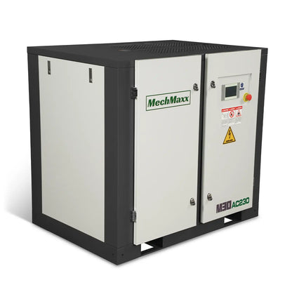 MechMaxx M30AC230 Air Compressor 30HP Rotary Screw 106 CFM 116 PSI 230V 3-Phase Industrial-Grade New