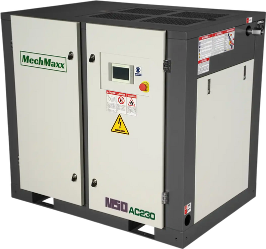 MechMaxx M50AC230 Air Compressor 50HP Rotary Screw 220 CFM 116 PSI 230V 3-Phase Industrial Grade New