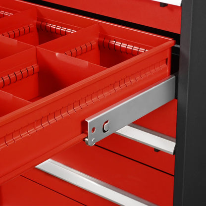 MechMaxx MD59A9 Tool Box Heavy Duty Modular 9 Drawer Cabinet Tool Storage Organizer Steel Construction 59" H x 28.5" W x 28.5" D New