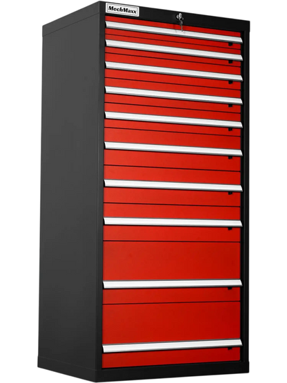 MechMaxx MD59B10 Tool Box Heavy Duty Modular Drawer Cabinet 59" H x 28.5" W x 22.5" D Steel Tool Storage Organizer New