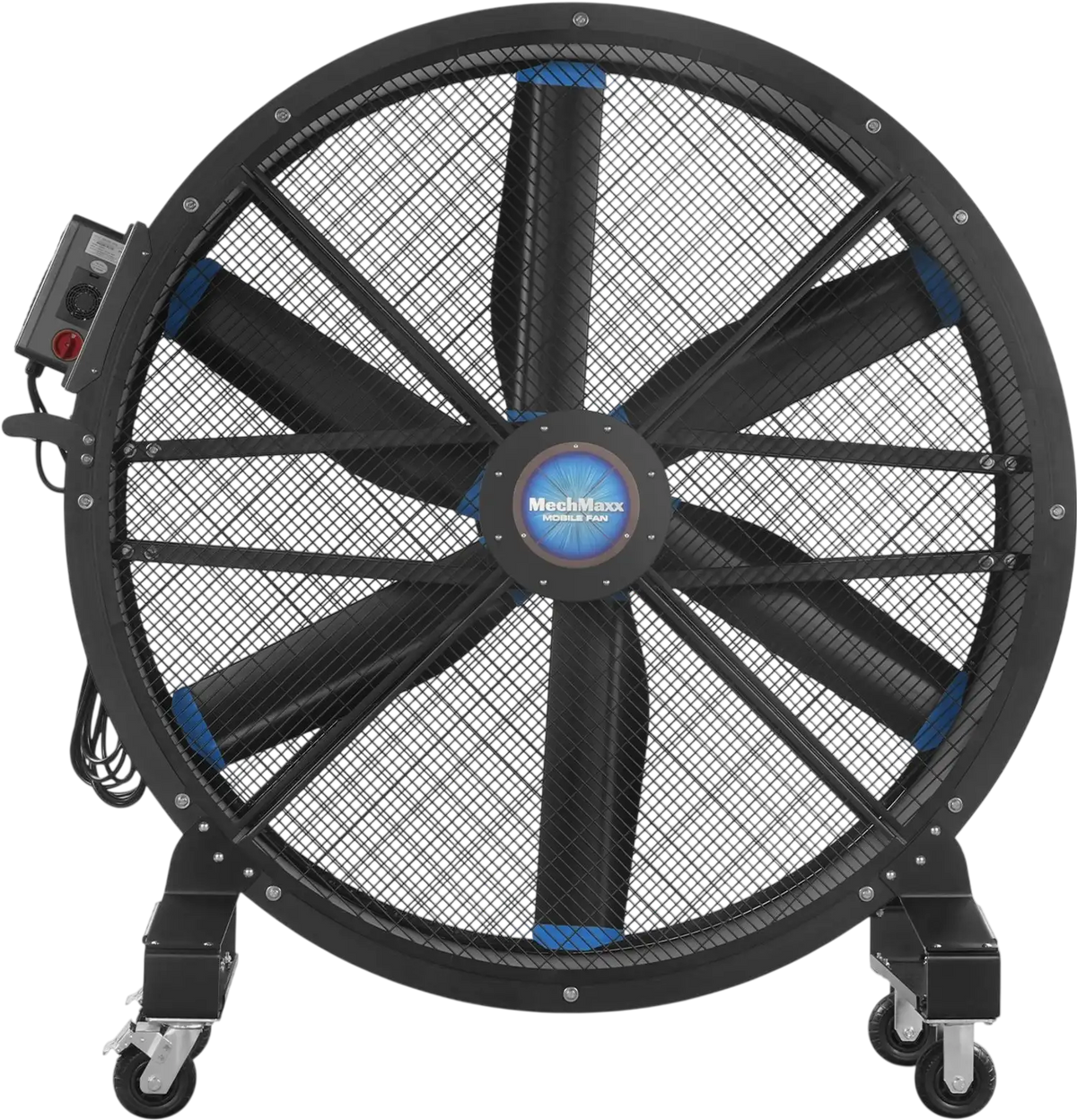 MechMaxx MF-59 Industrial Fan 59" Portable Variable Speed High Efficiency PMSM Motor Mobile High Volume Floor Fan for Warehouse Workshop Gym New