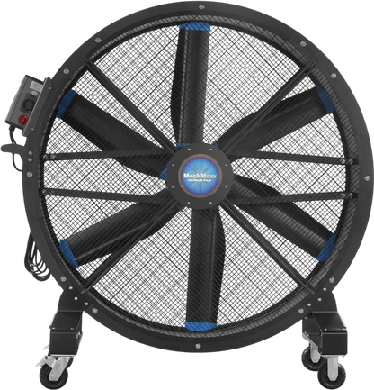 MechMaxx MF-59 Industrial Fan 59" Portable Variable Speed High Efficiency PMSM Motor Mobile High Volume Floor Fan for Warehouse Workshop Gym New