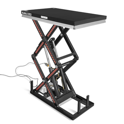 MechMaxx ELTD22 Lift Table 2200 lbs Capacity Stationary Electric Hydraulic Double Scissor 51.2" x 32.3" Platform 70.1" Lift Height UL Certified Motor New