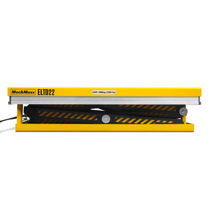 MechMaxx ELTD22 Lift Table 2200 lbs Capacity Stationary Electric Hydraulic Double Scissor 51.2" x 32.3" Platform 70.1" Lift Height UL Certified Motor New