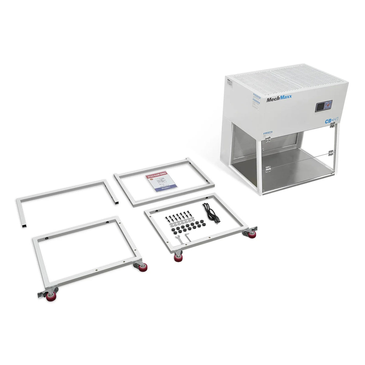 MechMaxx CB-H1 Clean Bench 33.9" Wide Horizontal Laminar Flow HEPA Filtration UV Sterilization ISO Class 5 New
