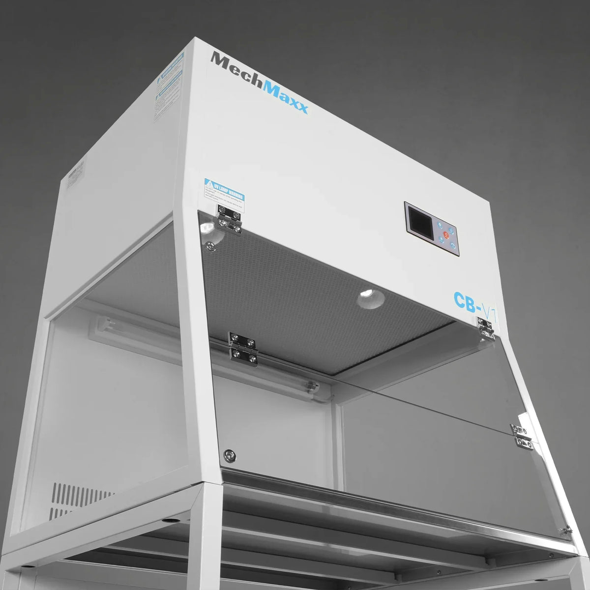 MechMaxx CB-V1 Clean Bench 33.9" Wide Vertical Laminar Flow HEPA Filtration UV Sterilization ISO Class 5 New