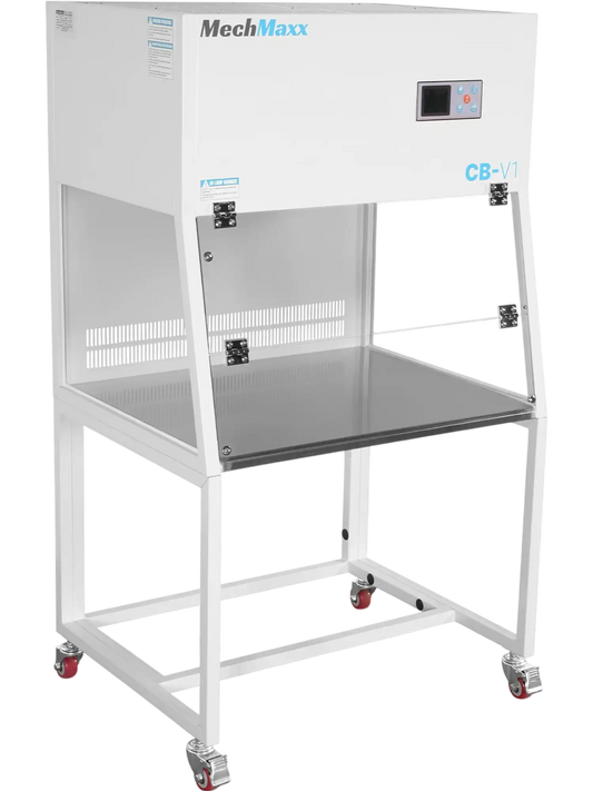 MechMaxx CB-V1 Clean Bench 33.9" Wide Vertical Laminar Flow HEPA Filtration UV Sterilization ISO Class 5 New