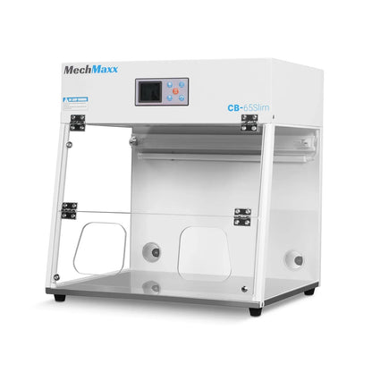 MechMaxx CB-65Slim Laminar Flow Clean Bench 26" Wide Desktop Vertical HEPA Filtration UV Sterilization ISO Class 5 New