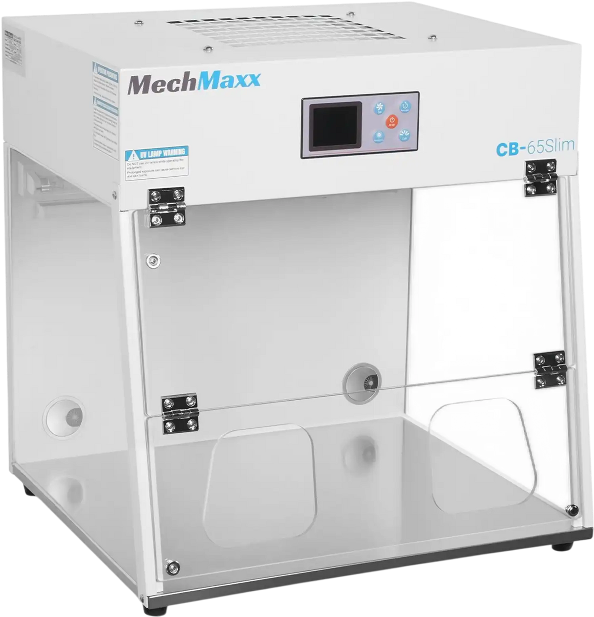 MechMaxx CB-65Slim Laminar Flow Clean Bench 26" Wide Desktop Vertical HEPA Filtration UV Sterilization ISO Class 5 New