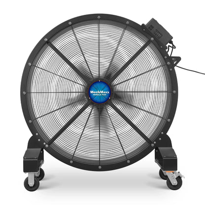 MechMaxx MF-47 Industrial Fan 47" Portable Variable Speed High-Efficiency PMSM Motor Mobile High Volume Floor Fan for Warehouse Workshop Gym New