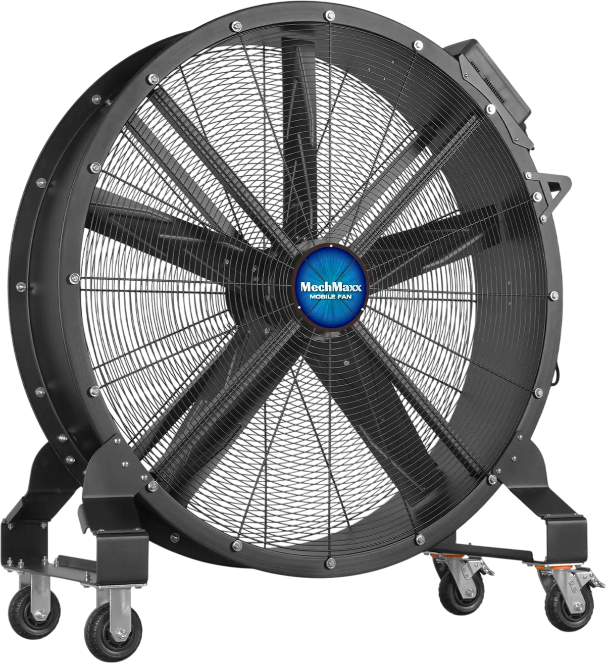 MechMaxx MF-47 Industrial Fan 47" Portable Variable Speed High-Efficiency PMSM Motor Mobile High Volume Floor Fan for Warehouse Workshop Gym New
