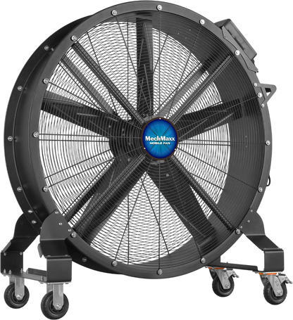 MechMaxx MF-47 Industrial Fan 47" Portable Variable Speed High-Efficiency PMSM Motor Mobile High Volume Floor Fan for Warehouse Workshop Gym New