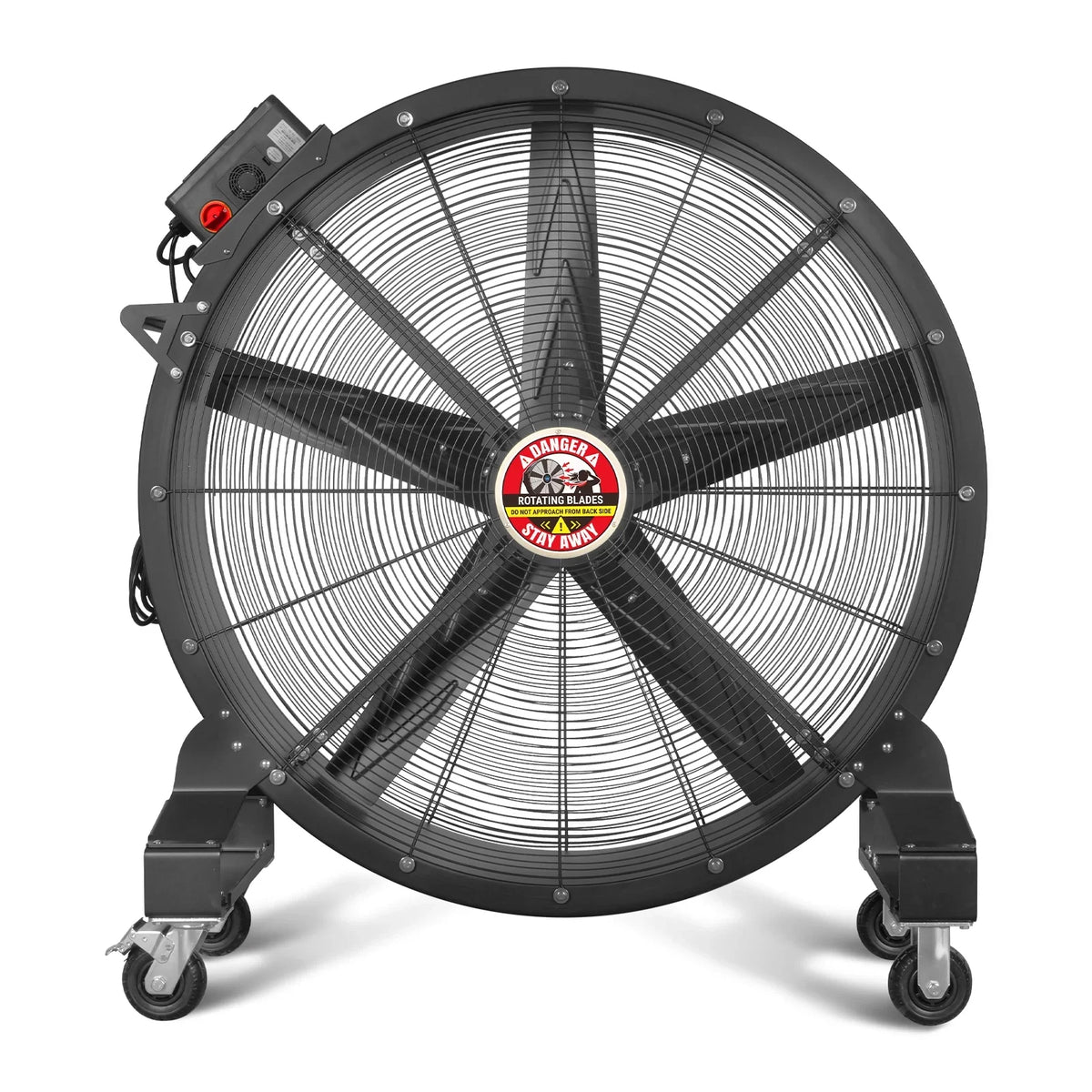 MechMaxx MF-47 Industrial Fan 47" Portable Variable Speed High-Efficiency PMSM Motor Mobile High Volume Floor Fan for Warehouse Workshop Gym New