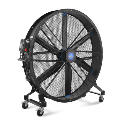 MechMaxx MF-79 Industrial Fan 79" Portable Variable High-Efficiency PMSM Motor Mobile High Volume Floor Fan Warehouse Workshop Gym New