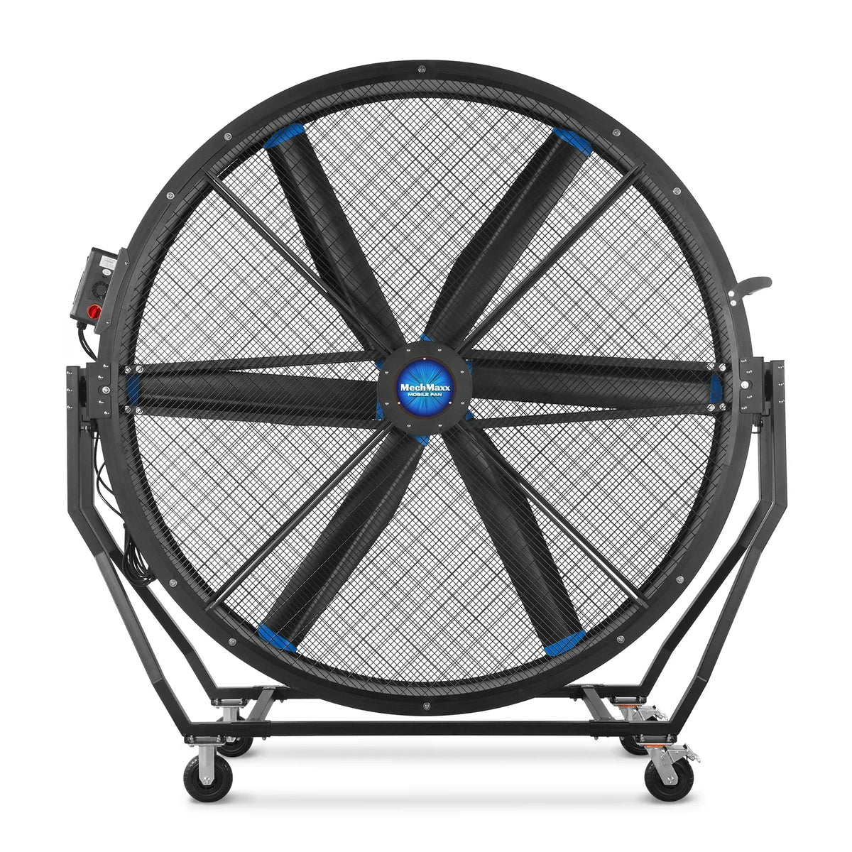 MechMaxx MF-79T Industrial Fan 79" Portable Tiltable Mobile High Volume Floor Fan Variable High-Efficiency PMSM Motor for Warehouse Workshop Gym New