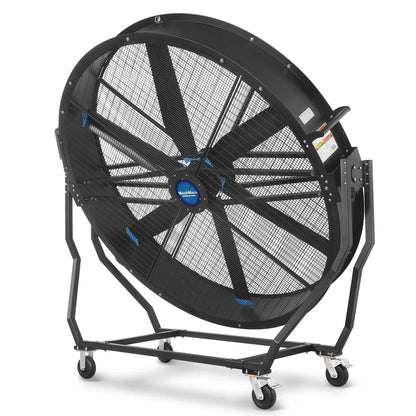 MechMaxx MF-79T Industrial Fan 79" Portable Tiltable Mobile High Volume Floor Fan Variable High-Efficiency PMSM Motor for Warehouse Workshop Gym New