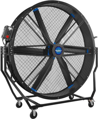 MechMaxx MF-79T Industrial Fan 79" Portable Tiltable Mobile High Volume Floor Fan Variable High-Efficiency PMSM Motor for Warehouse Workshop Gym New