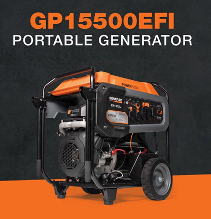 Generac GP15500EFI 15500W/19300W Generator Gas 50A COSense Electric Start 7705