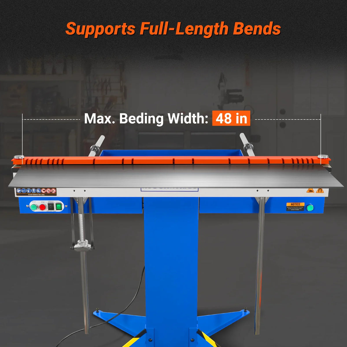 MechMaxx 650e Magnetic Pan and Box Brakes 48" Industrial Heavy Duty Sheet Metal Brake 20 Gauge Capacity New