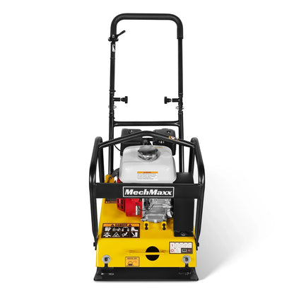 MechMaxx PC90H Plate Compactor Honda GX160 Vibratory with Wheel Kit 3600 lbs Centrifugal Force for Soil Gravel Asphalt Paver Base New