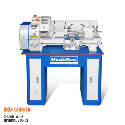 MechMaxx 1022V Metal Lathe 10" x 22" Industrial Benchtop High Precision Variable Speed 1.5HP Brushless Motor 0-2000 RPM Without Stand New