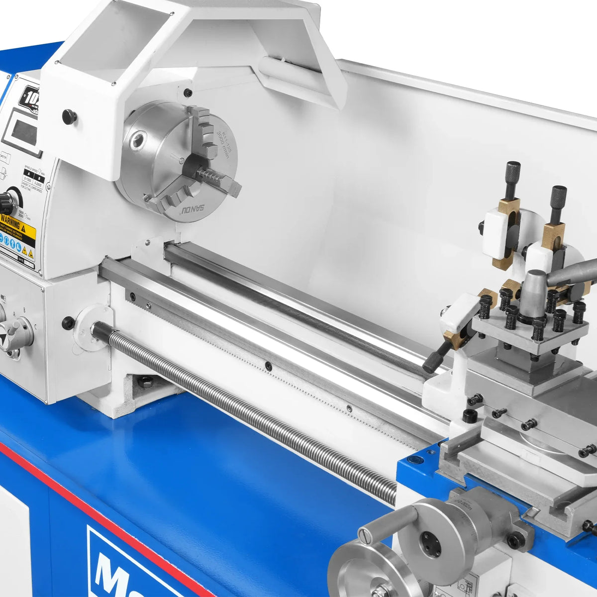 MechMaxx 1022V Metal Lathe 10" x 22" Industrial Benchtop High Precision Variable Speed 1.5HP Brushless Motor 0-2000 RPM Without Stand New