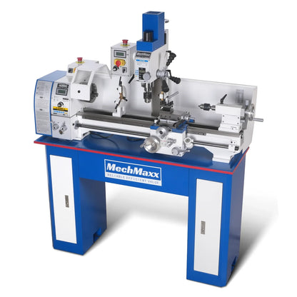 MechMaxx 1030VC Combination Lathe Milling Machine 1.5 HP 10" x 30" Variable Speed Benchtop Metalworking Drilling High Precision New
