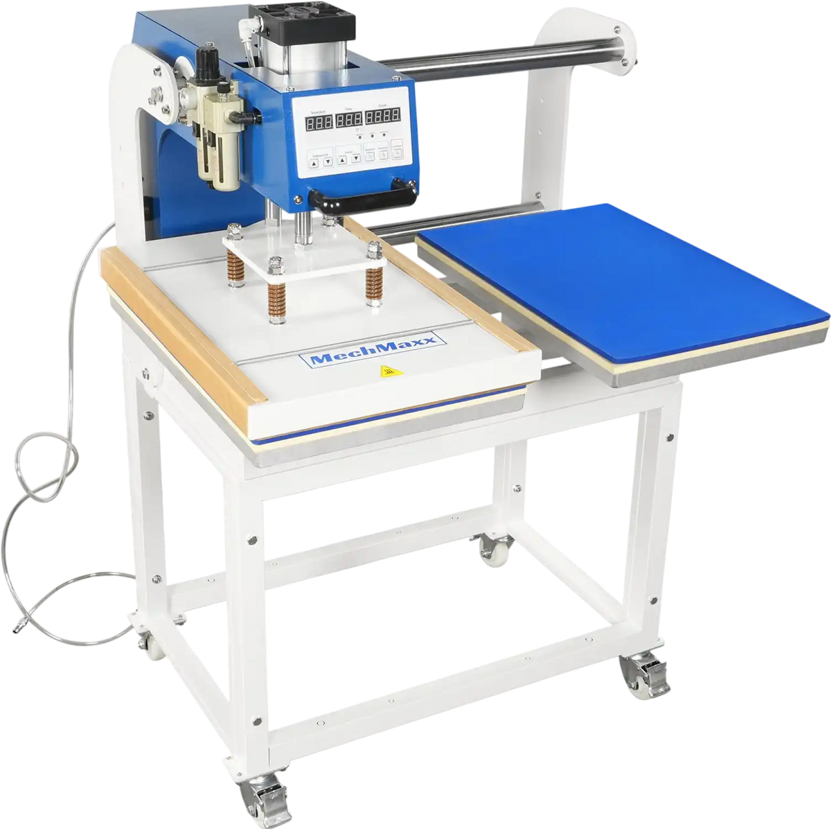 MechMaxx PUD1624 Heat Press 16x24" Commercial Pneumatic Dual Platen Auto Lift Digital Sublimation Transfer Machine 110V 2.2HP New