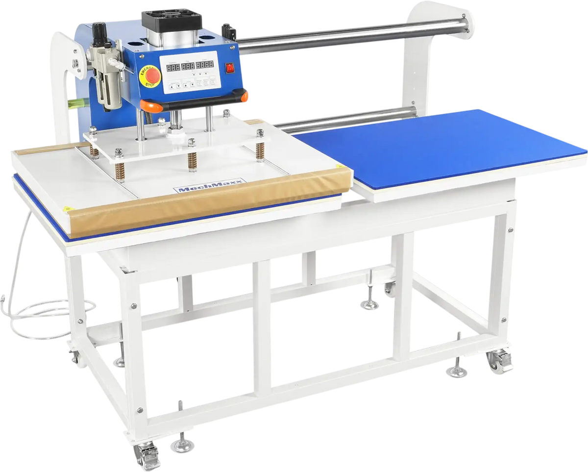 MechMaxx PUD2432 Heat Press 24x32" Industrial Pneumatic Dual Platen Auto Lift Digital Sublimation Transfer Machine 220V 8HP New