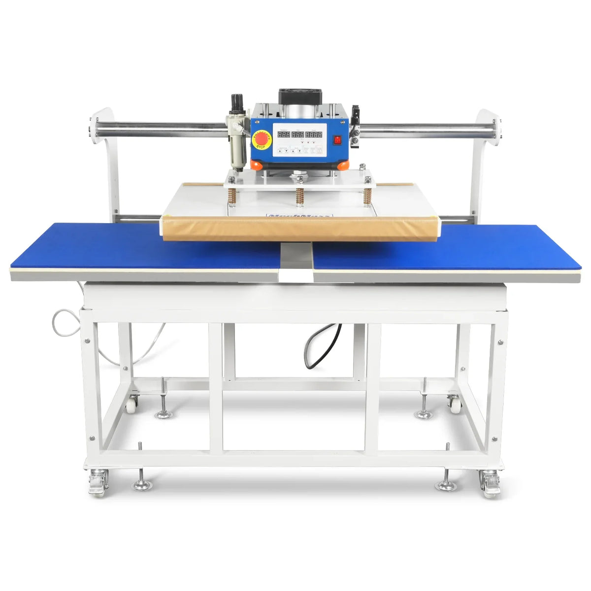 MechMaxx PUD2432 Heat Press 24x32" Industrial Pneumatic Dual Platen Auto Lift Digital Sublimation Transfer Machine 220V 8HP New