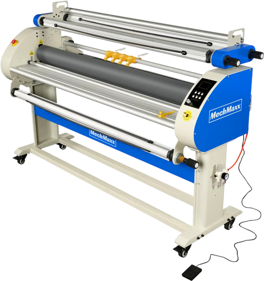 MechMaxx 1700-A3 Laminator 67" Wide Format Full Auto Cold & Heat Assisted Pneumatic Machine 4 Trimmers Digital Control New