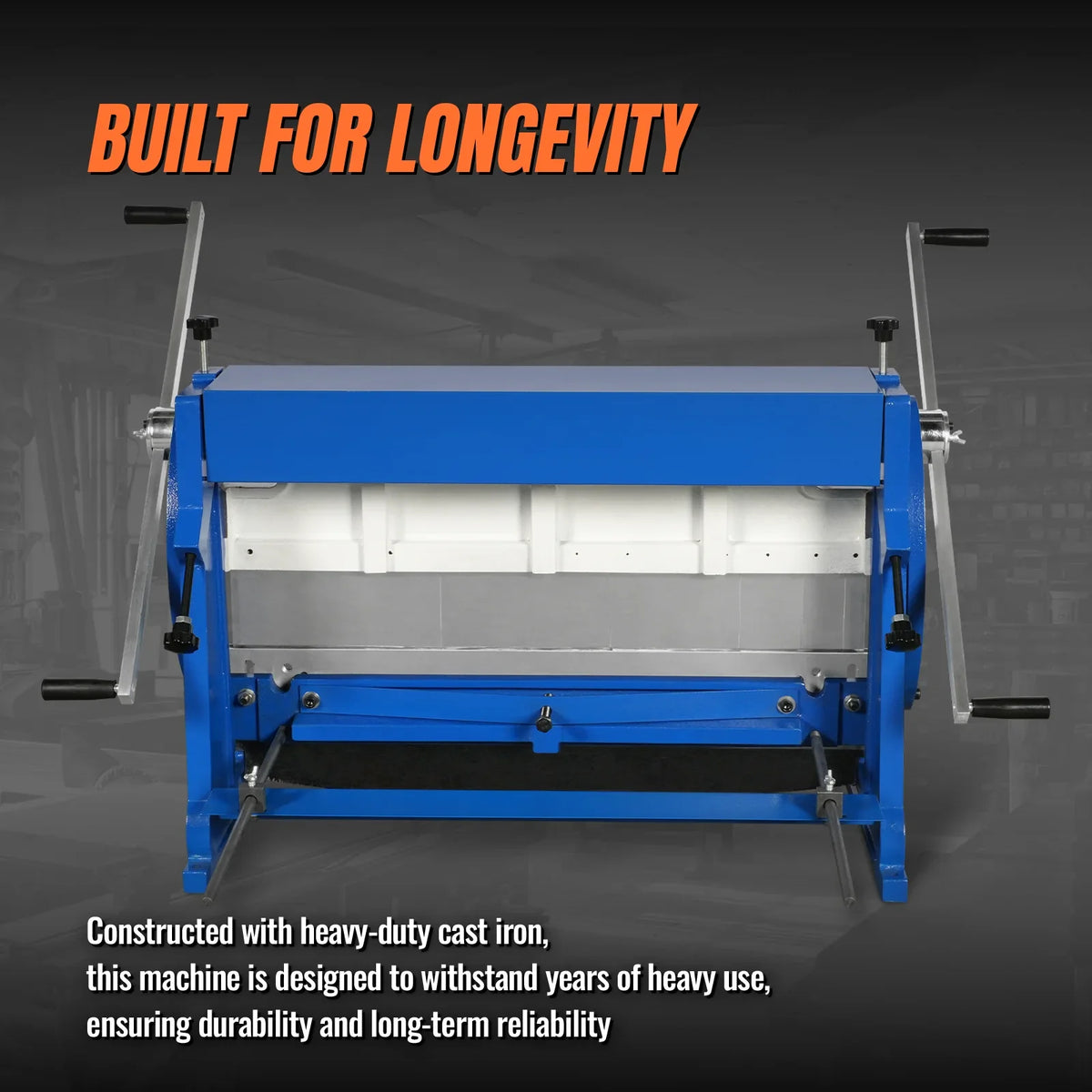 MechMaxx MMCB3016 3"-1 Sheet Metal Machine 30" Pan and Box Brake Slip Roll Shear Bending Machine 20 Gauge Mild Steel Adjustable Fingers Heavy Duty New