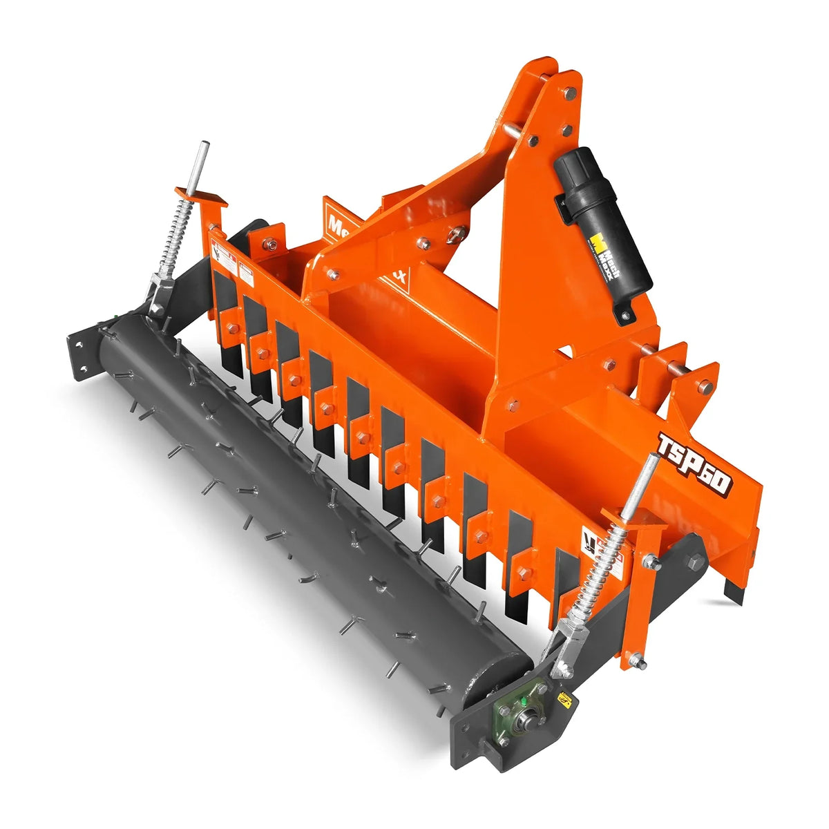MechMaxx TSP60 Soil Pulverizer 60" Heavy Duty Single Spiked Roller 21 Shanks Category 1 2 3 Point Hitch Tractor Attachment New